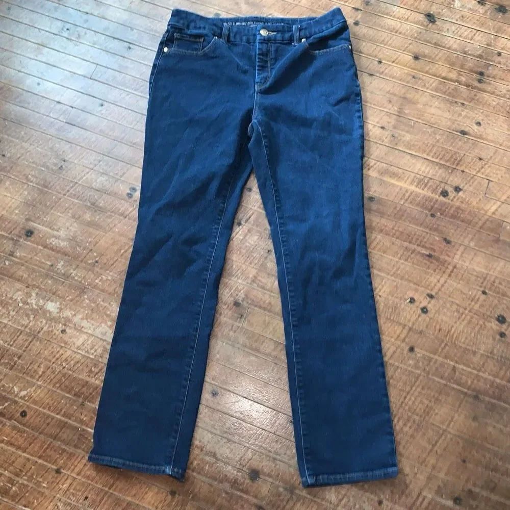 Chico’s Girlfriend slim leg dark wash 0.5/6 normcore jeans